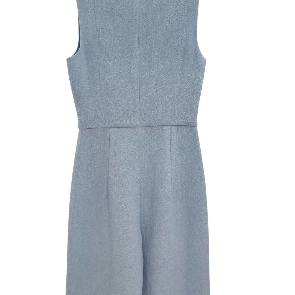 Black Halo Corrine Jumpsuit Blue Draped Wide Leg Made in‎ USA Size 2 NWT - Picture 10 of 16
